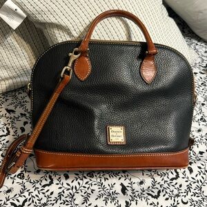 Black and brown with red interior.